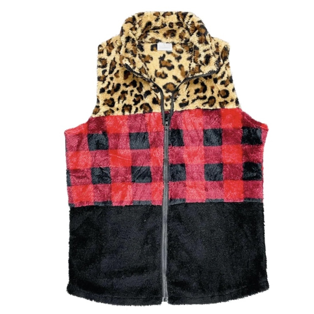 SHERPA COLOR BLOCK VEST🐆